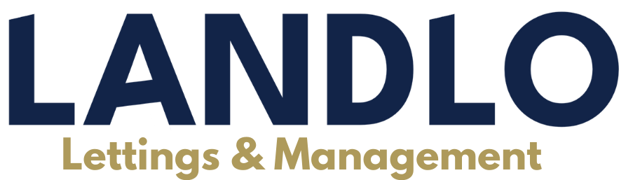 landlo logo blue gold